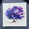 Purple Tree Postcard