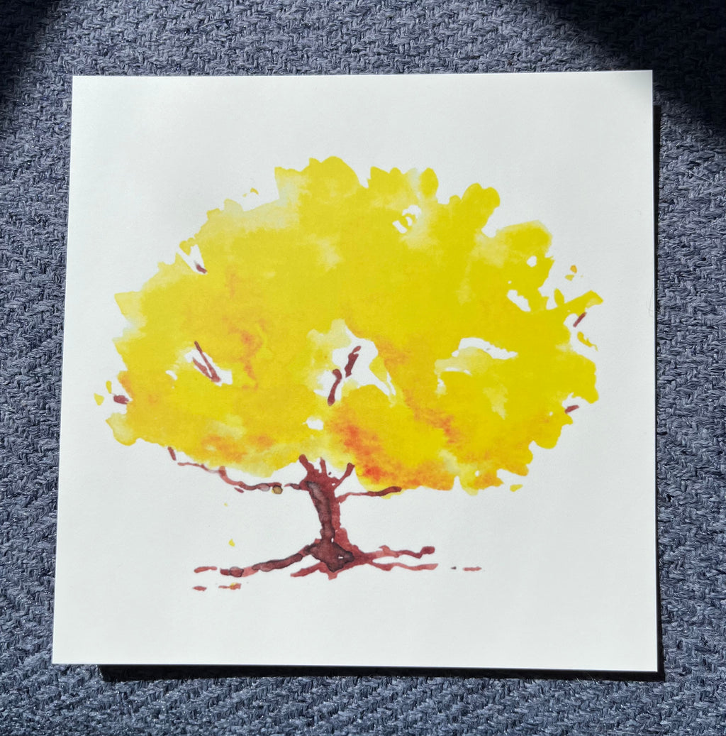 Yellow Tree Postcard