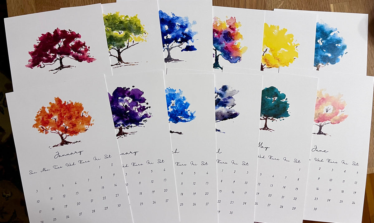 2027 Birthstone Tree Calendar