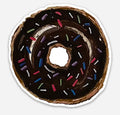 Chocolate Frosted Donut Magnet