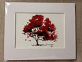 Red Maple matted print