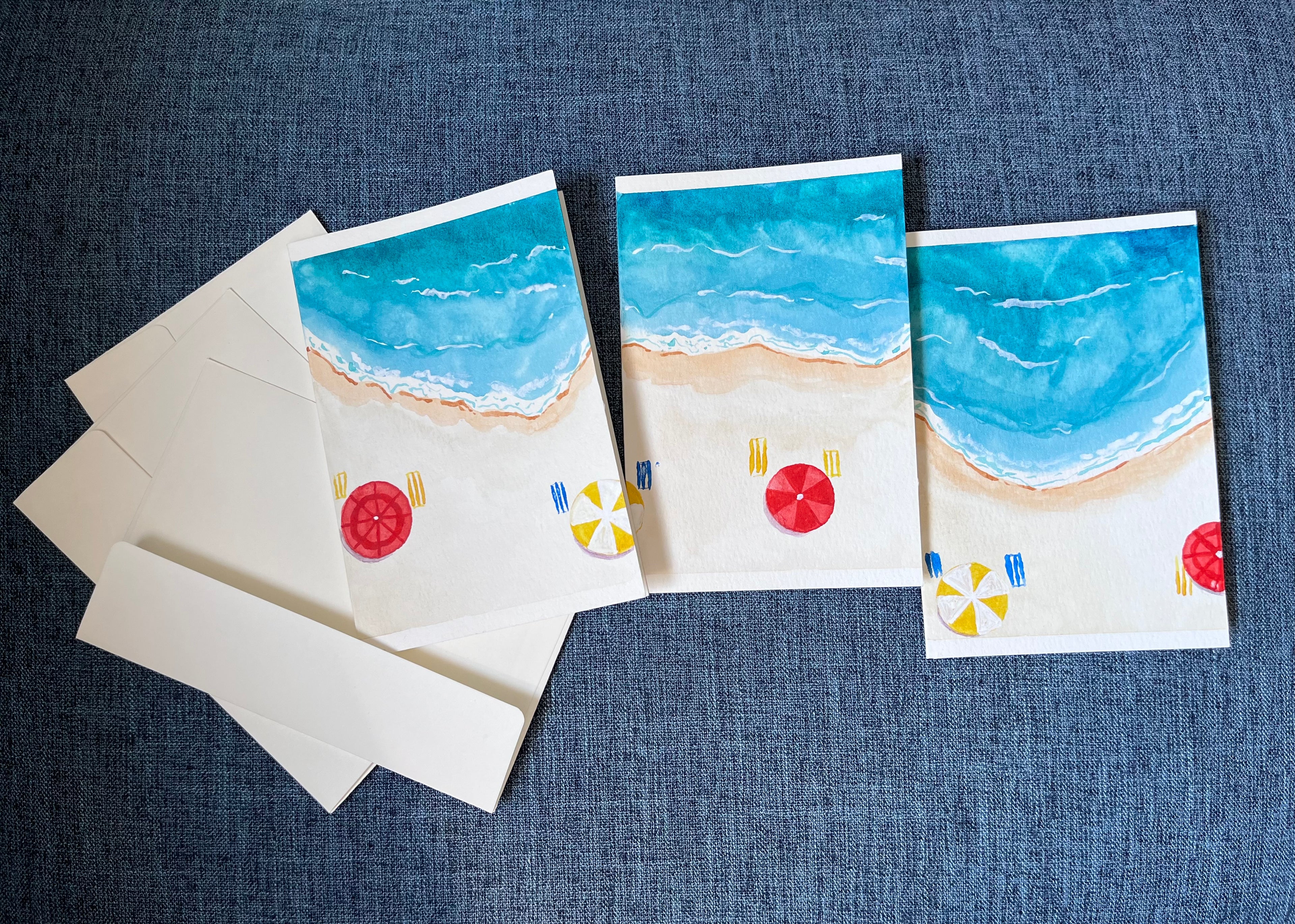Beach Day Greeting Card Series