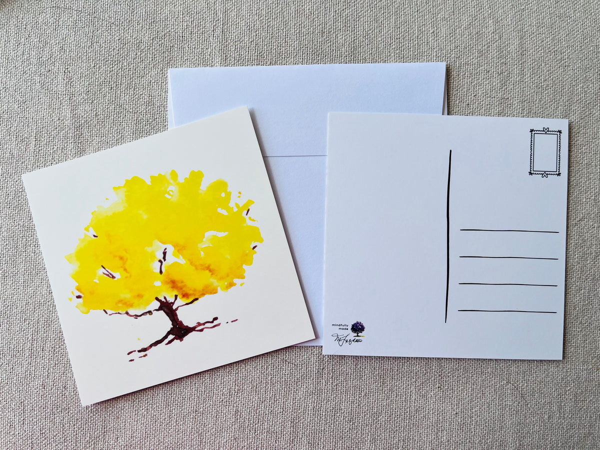 Yellow Tree Postcard