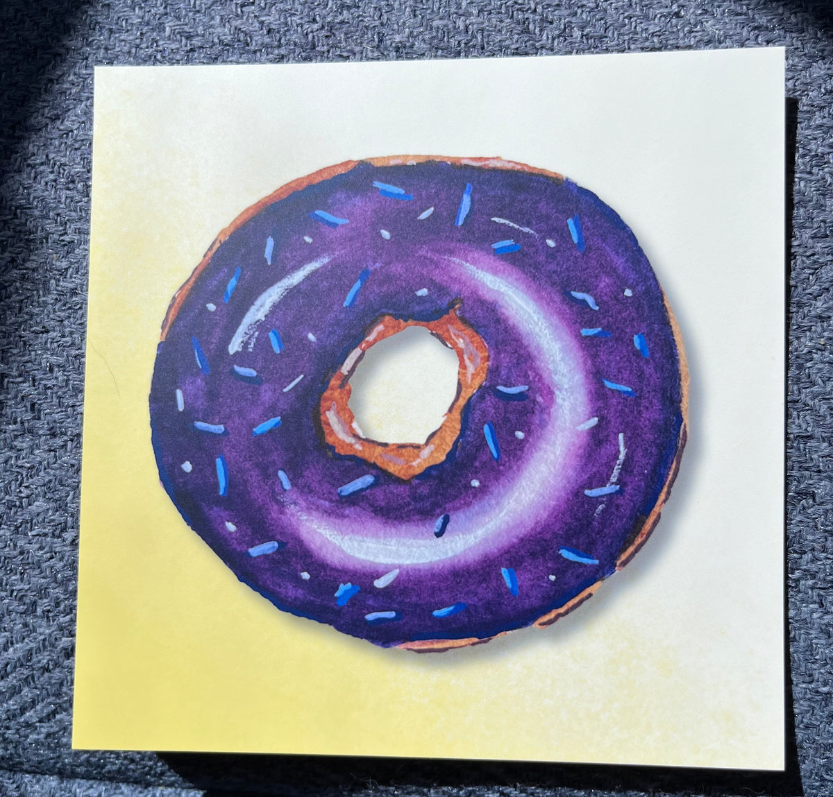 Purple Donut Postcard