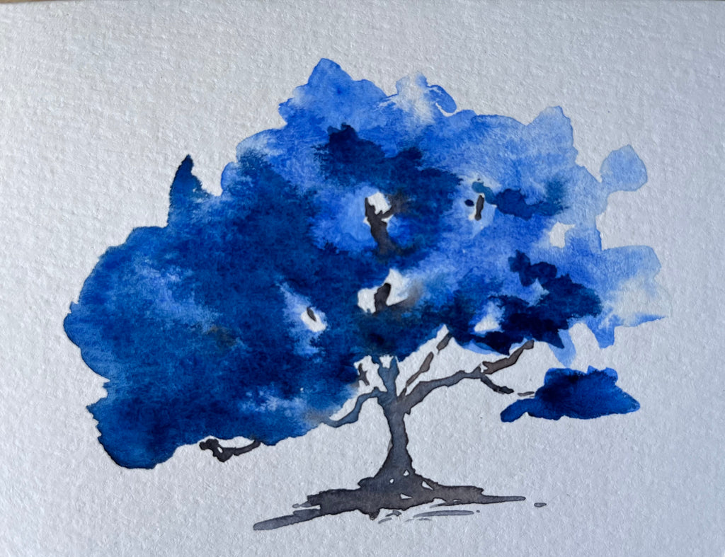 Sapphire Tree - September Birthday Card