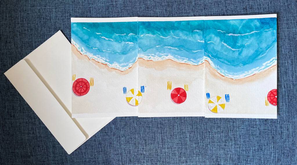 Beach Day Greeting Card Series