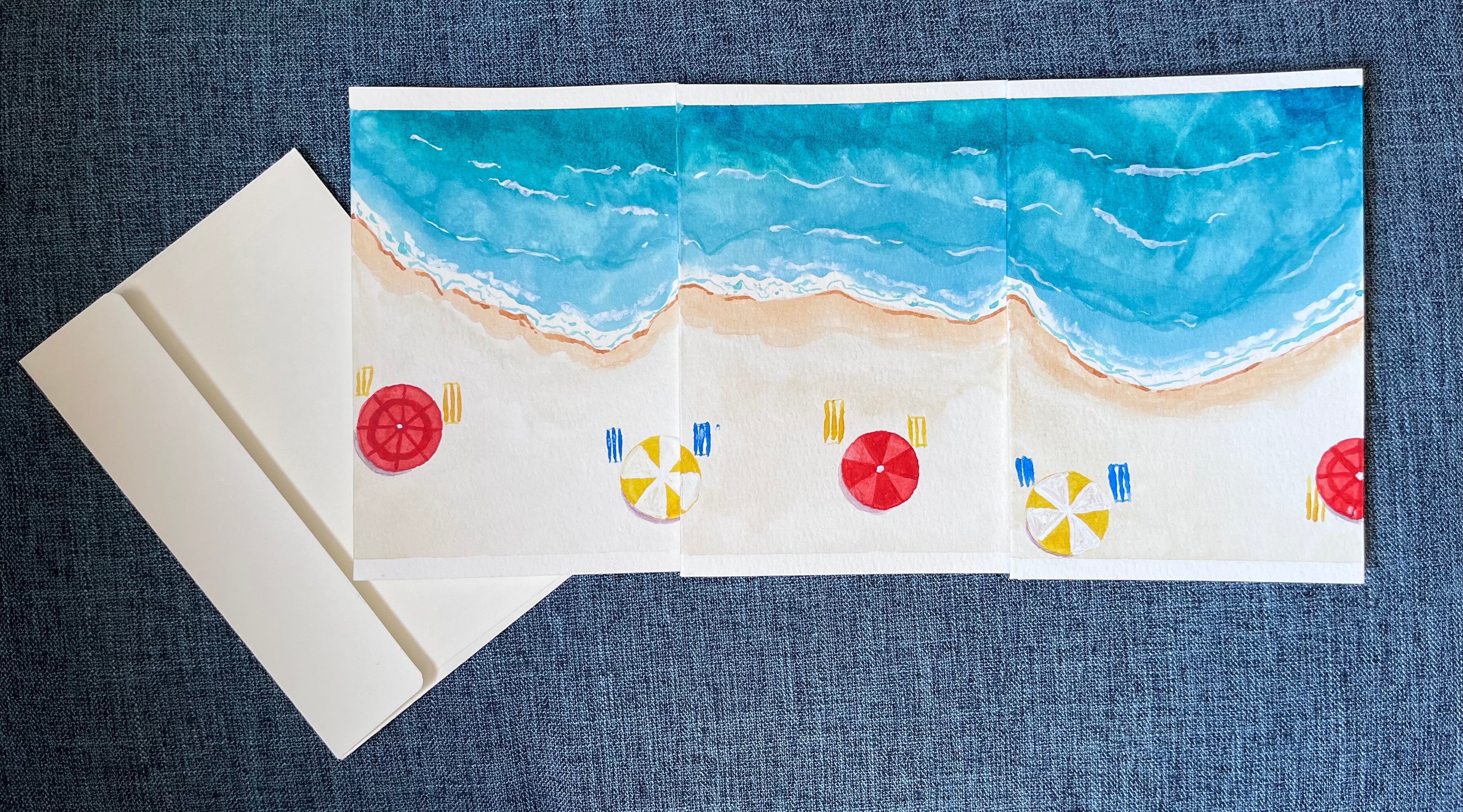 Beach Day Greeting Card Series