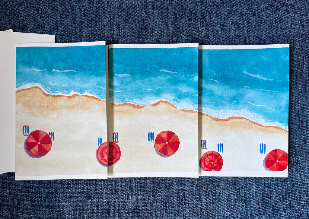 Beach Day Greeting Card Series