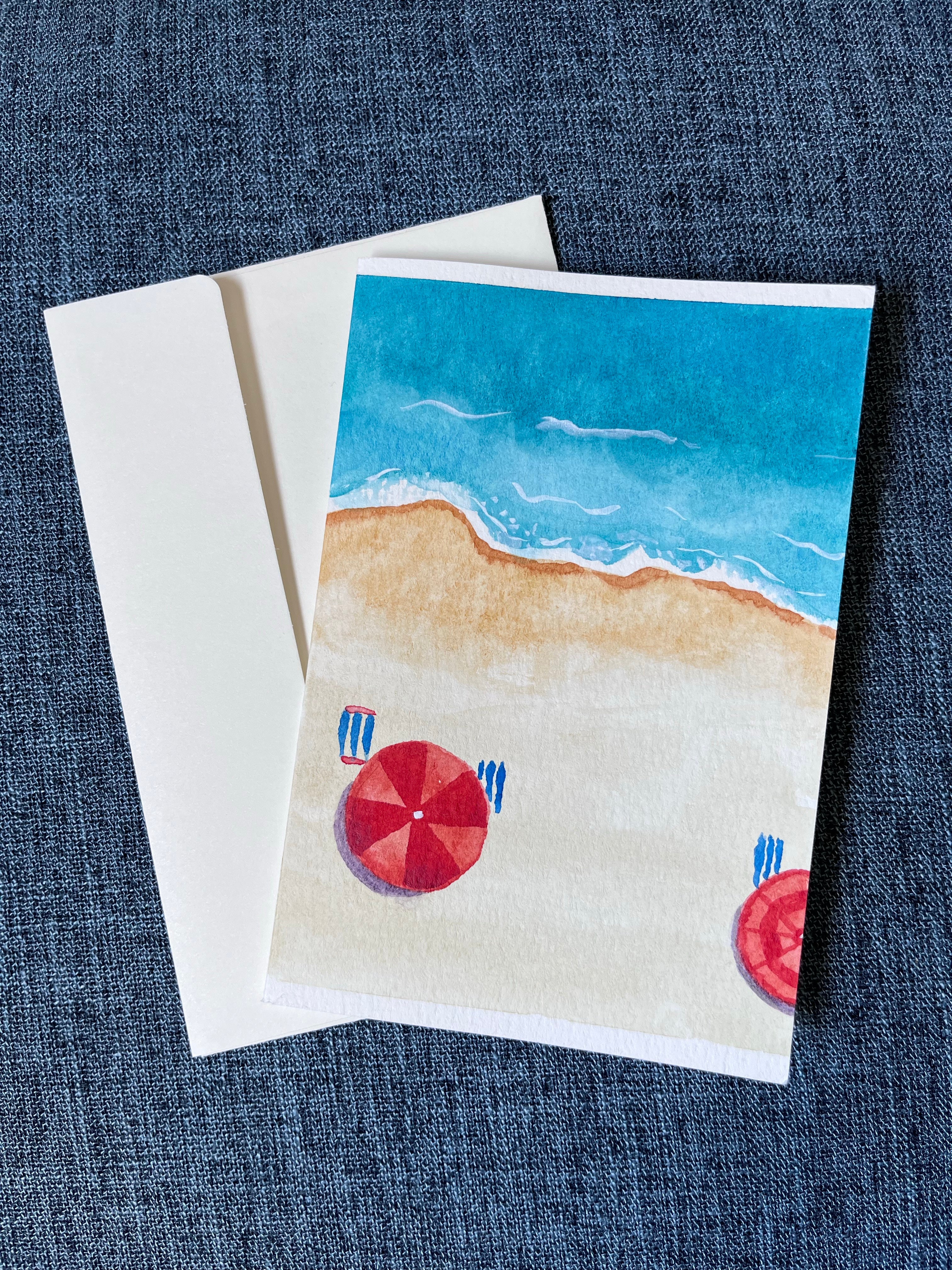 Beach Day Greeting Card Series