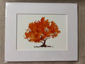 Autumn Tree matted print