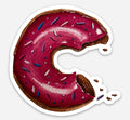 Strawberry Donut Sticker
