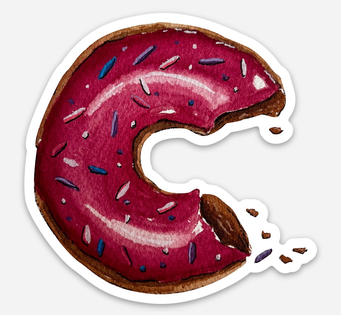 Strawberry Donut Sticker