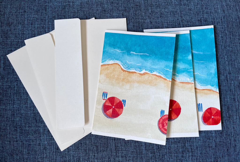 Beach Day Greeting Card Series