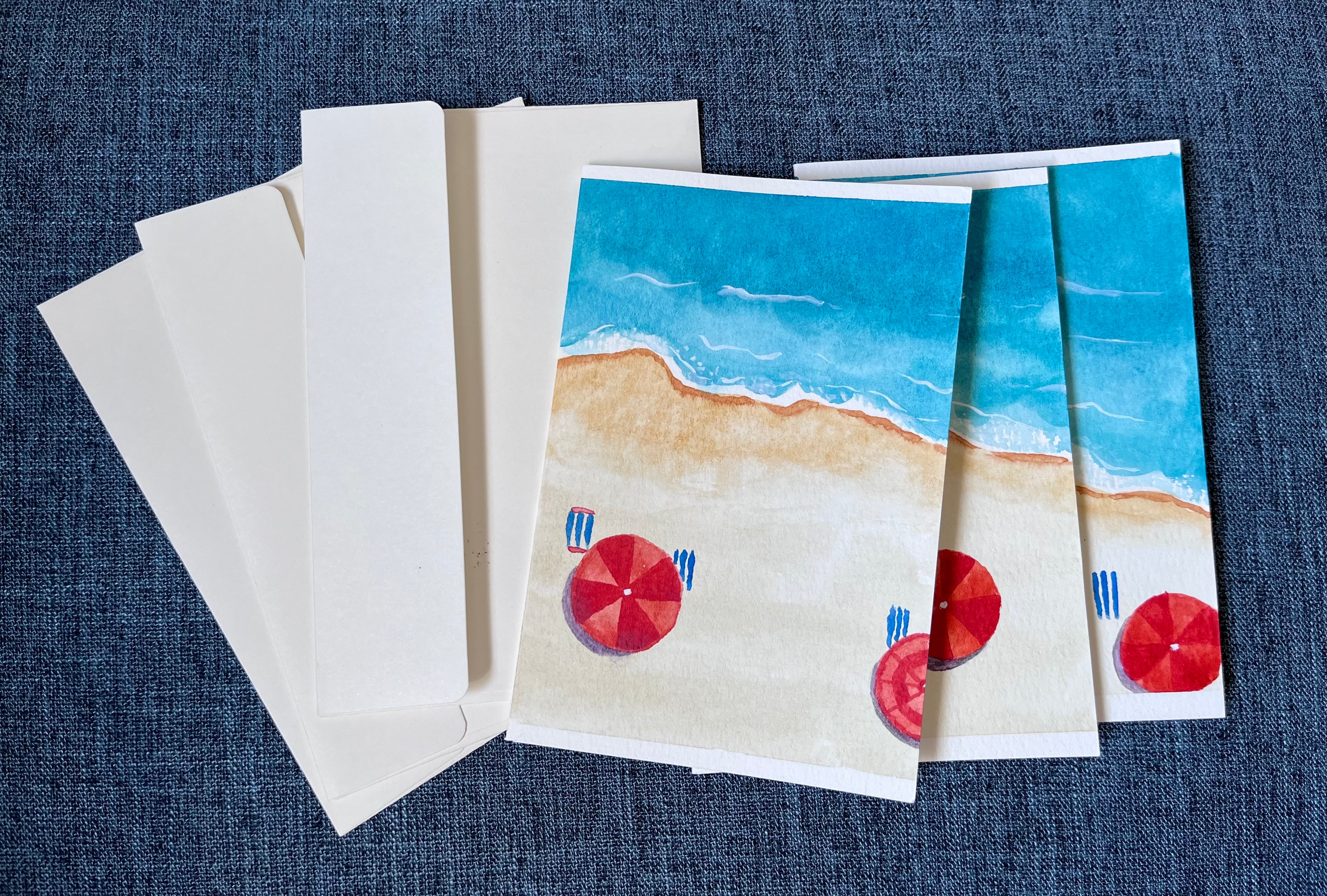Beach Day Greeting Card Series