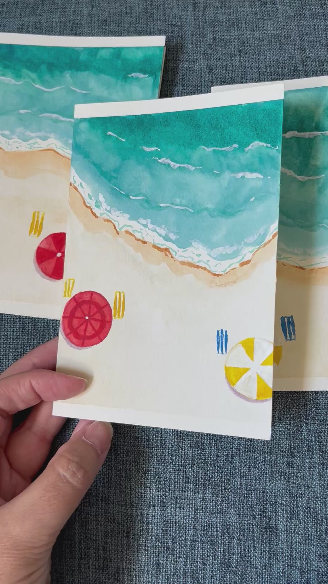 Beach Day Greeting Card Series
